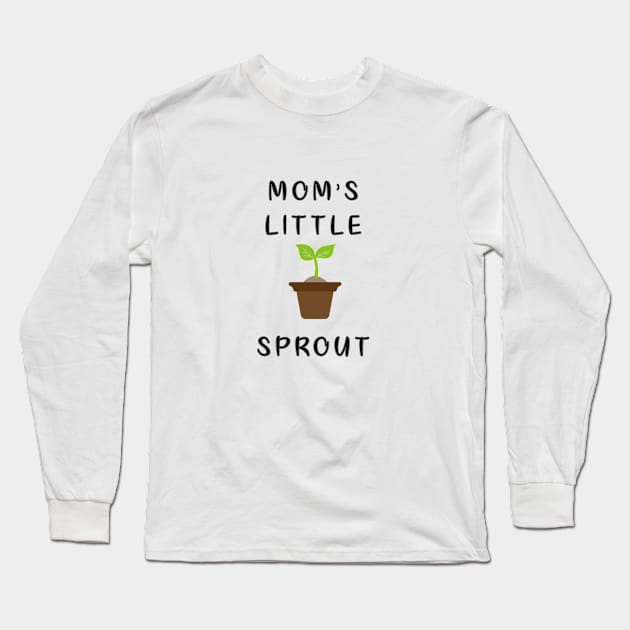 mom's little sprout Home Grown Onesie, Locally Grown, Baby Girl Outfits, Baby Shower Gift, Baby Boy Clothes, Cute Baby Sayings, Long Sleeve T-Shirt by zrika